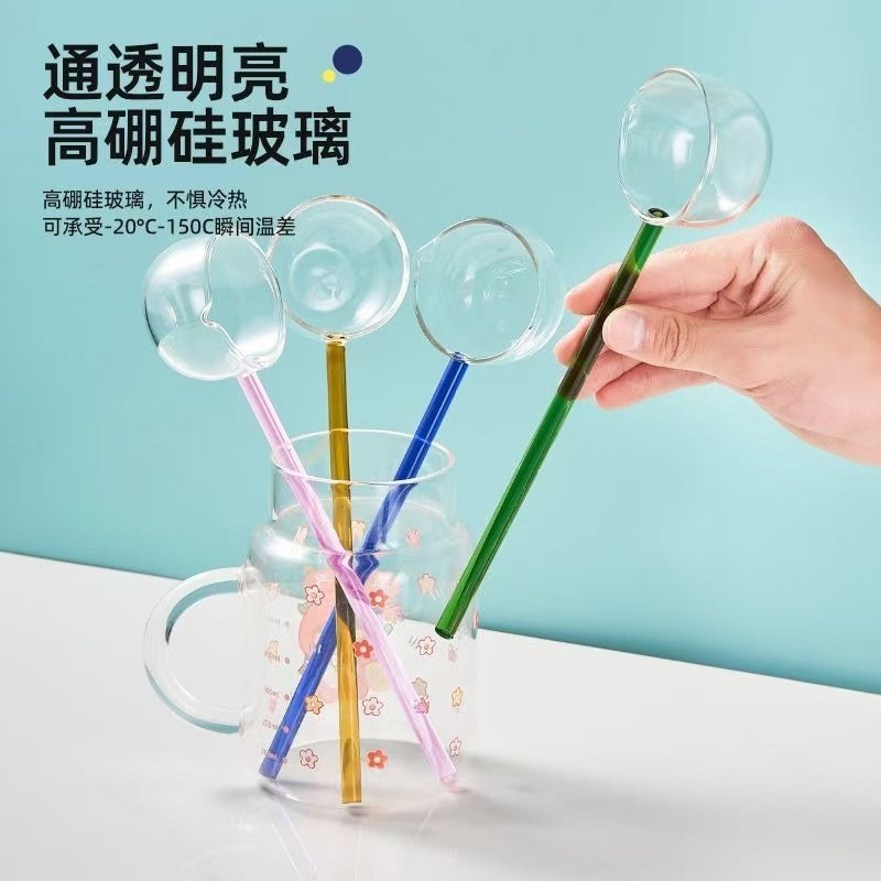 High Borosilicate Glass Spoon