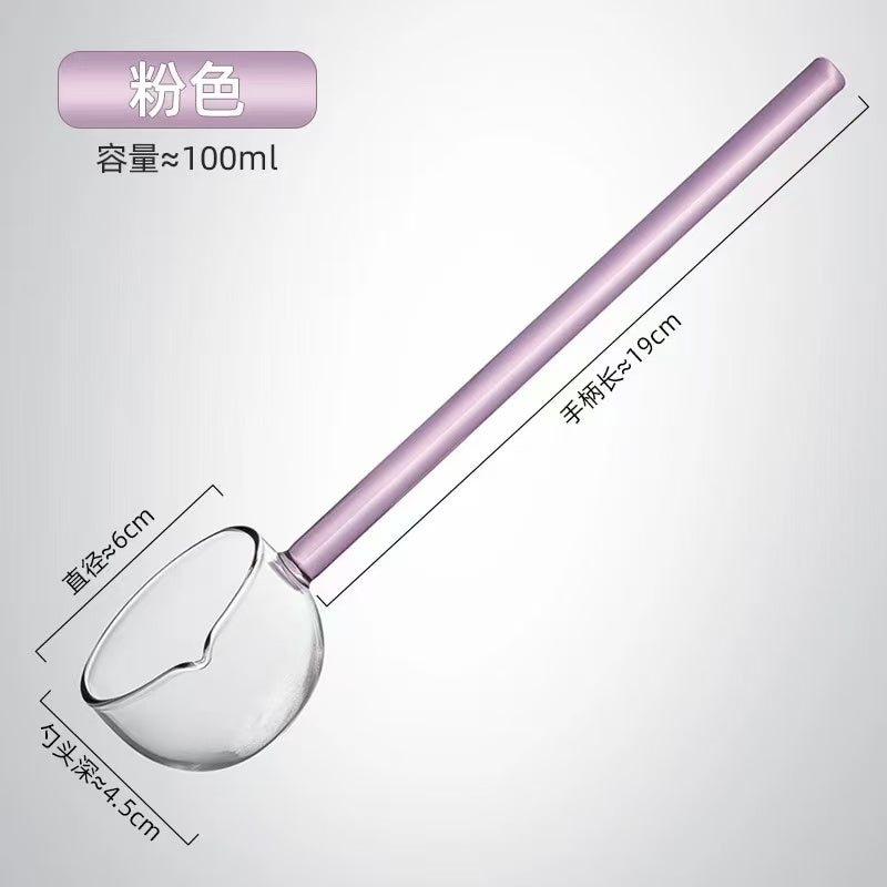 High Borosilicate Glass Spoon